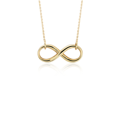 infinity necklace 14k yellow gold bluenile
