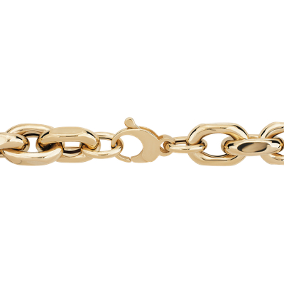 Closeup view of the bracelet clasp