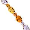 Citrine and Amethyst Bracelet in 14k Yellow Gold