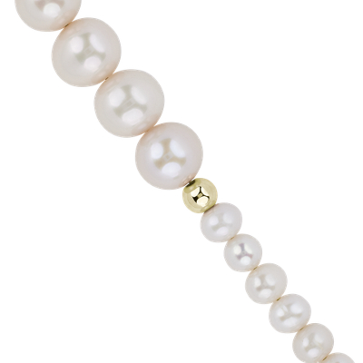 Freshwater Pearl Asymmetrical Bracelet in 14k Yellow Gold
