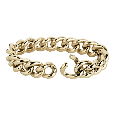 Closeup view of the bracelet clasp