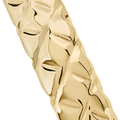 Quilted Bangle in 14k Yellow Gold (8.2mm)