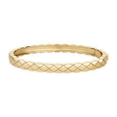 NEW Quilted Bangle in 14k Yellow Gold (6.3 mm)
