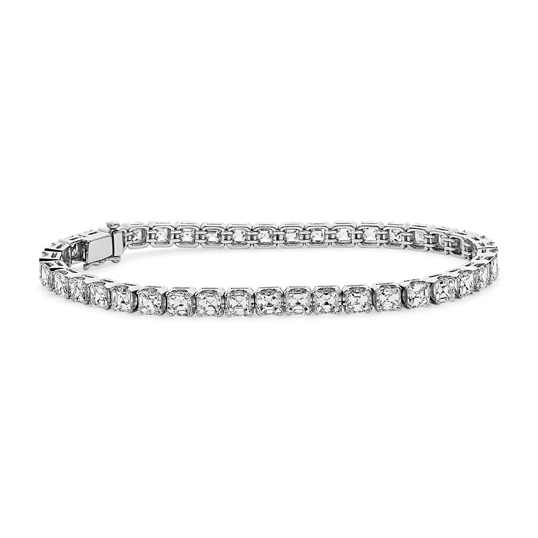 Asscher Diamond Tennis Bracelet in Platinum (12 1/3 ct. tw.)