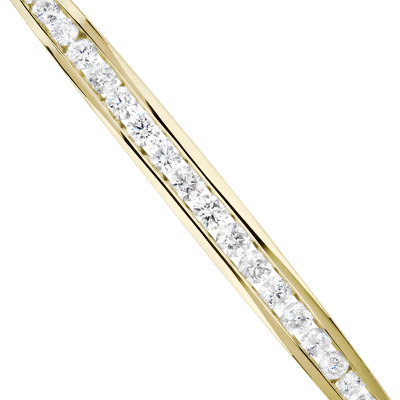 Channel Set Bypass Bangle in 14k Yellow Gold (0.96 ct. tw.)