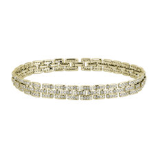 NEW Diamond Panther Link Bracelet in 14k Yellow Gold (2 ct. tw.)