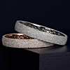 first alternate view of Diamond Pave Bangle Bracelet in 18k Rose Gold (15 ct. tw.)