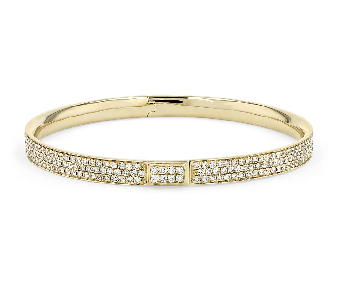 Diamond Pavé Bangle Bracelet in 18k Yellow Gold (5.00 ct. tw.)