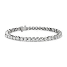 Bracelet tennis diamants en or blanc 14 carats(10 carats, poids total)