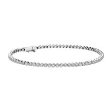 Petit bracelet tennis diamant en or blanc 14 carats(1,49 carats, poids total)