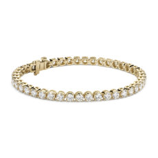 Bracelet tennis diamants en or jaune 14 carats(6,97 carats, poids total)