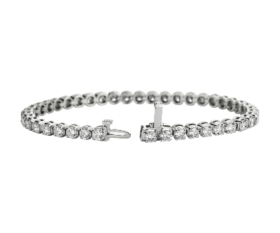 Closeup view of the bracelet clasp
