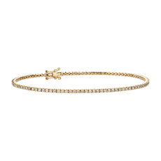 Bracelet tennis diamants en or jaune 14 carats(0,95 carat, poids total)