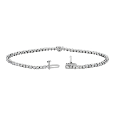 Closeup view of the bracelet clasp