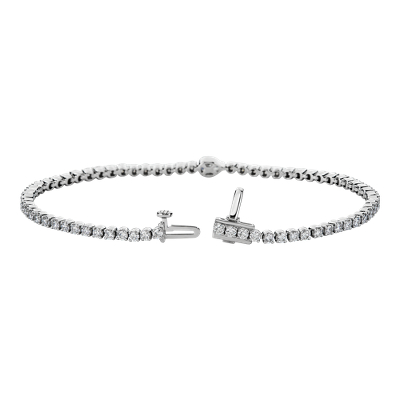Closeup view of the bracelet clasp