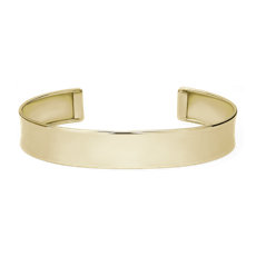High Polished Cuff in 14k Yellow Gold