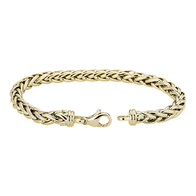 Closeup view of the bracelet clasp