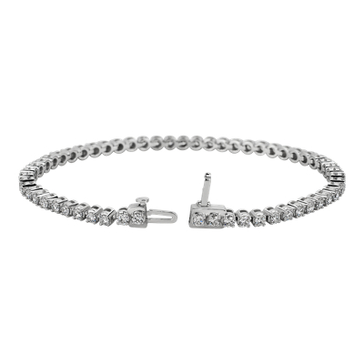 Closeup view of the bracelet clasp