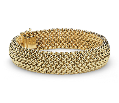 Mesh Bracelet in 14k Yellow Gold | Blue Nile
