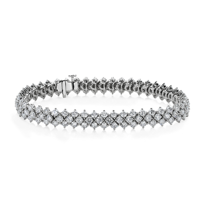 NEW Multi-Row Diamond Bracelet in 14k White Gold (10.38 ct. tw.)