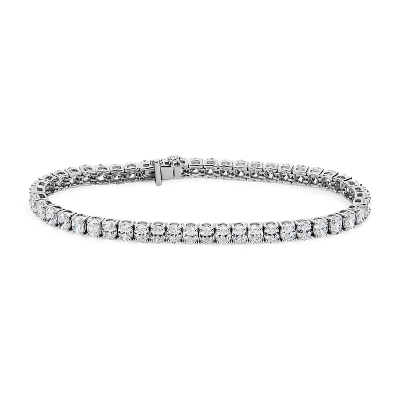 Oval Diamond Tennis Bracelet in 14k White Gold (10 ct. tw.) Blue Nile