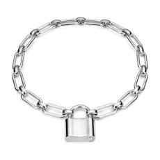 Padlock Bracelet in Sterling Silver