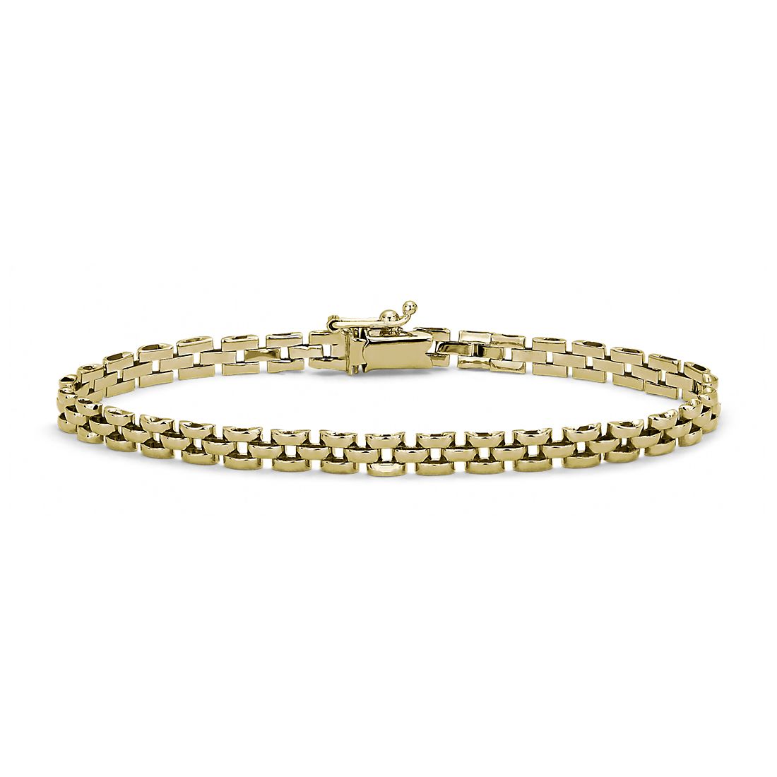 7.5" Petite Panther Bracelet in 14k Yellow Gold (4.8 mm)