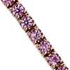 Pink Sapphire Tennis Bracelet in 14k Rose Gold (1.5mm)