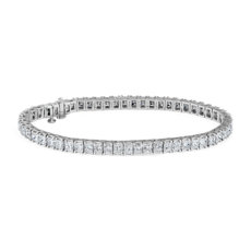NEW Princess Diamond Tennis Bracelet in 14k White Gold (12.97 ct. tw.) 
