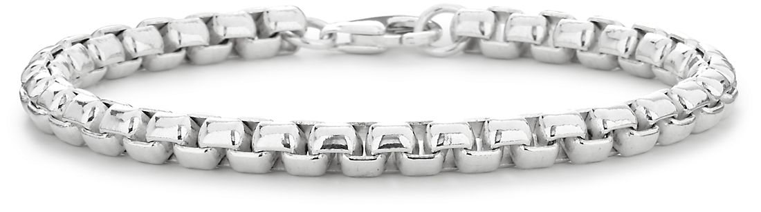 Rounded Venetian Bracelet in Sterling Silver