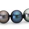 Multi-Color Tahitian Cultured Pearl Bracelet with 18k White Gold (8.0-9.0mm)