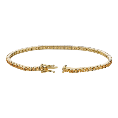 Closeup view of the bracelet clasp