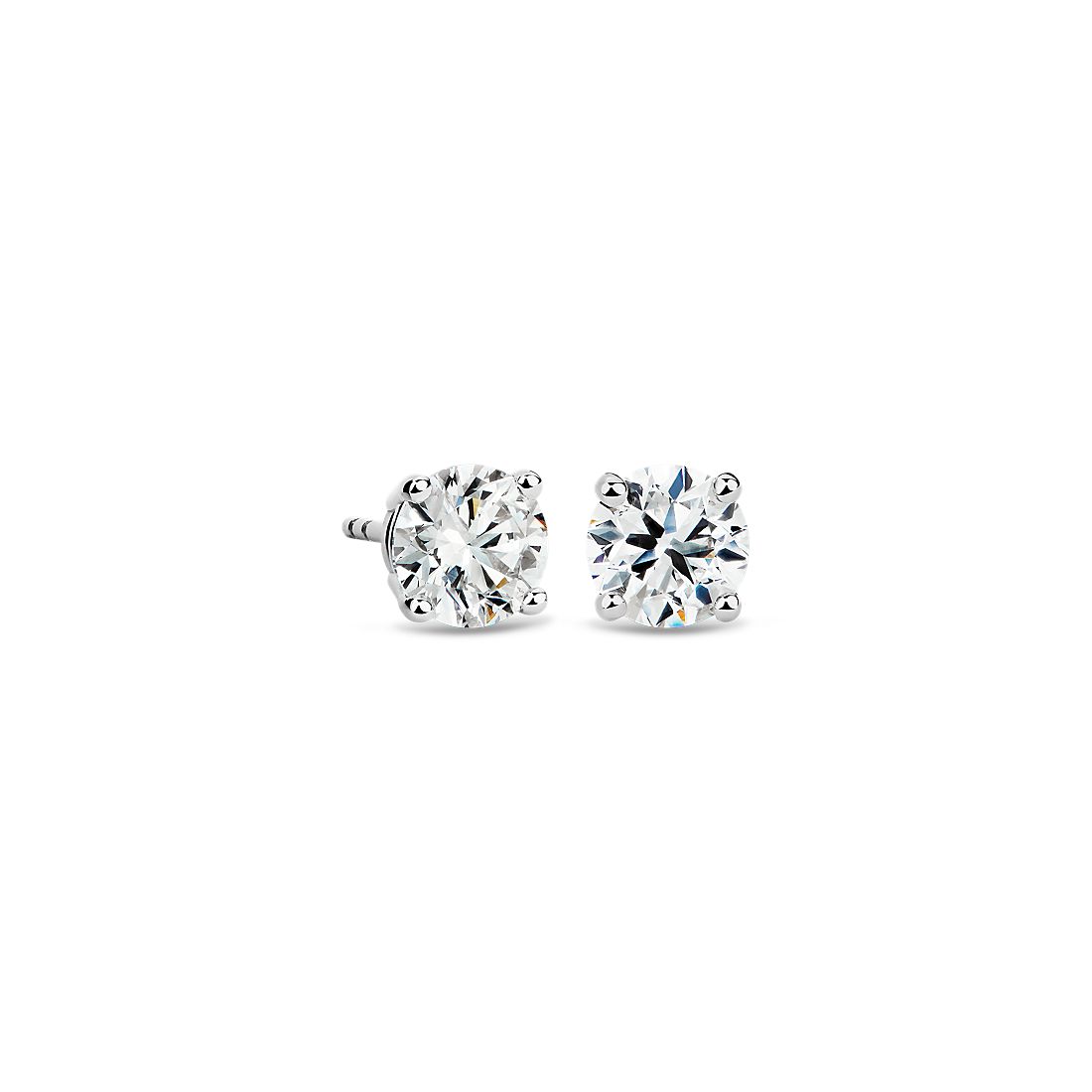 Astor Diamond Stud Earrings in Platinum (2 ct. tw.) - H / SI2