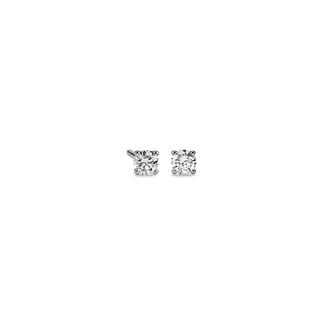 Canadian Diamond Stud Earrings in 18k White Gold (0.30 ct. tw.)