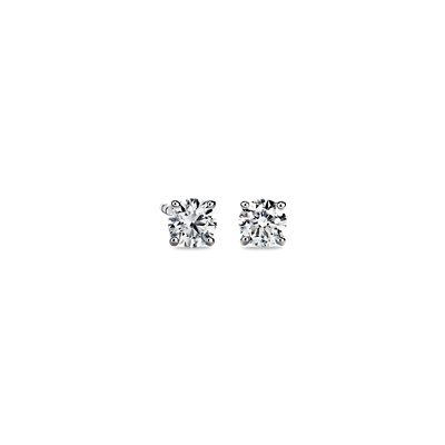 Diamond Stud Earrings in 14k White Gold (3/4 ct. tw.) | Blue Nile