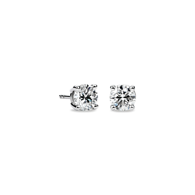 Diamond Earrings 1-1/2 ct tw Round 14K White Gold (I2/I)