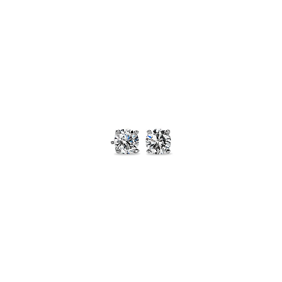 Diamond Stud Earrings in 14k White Gold (2.96 ct. tw.)