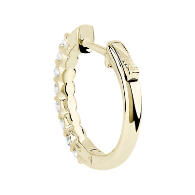 Closeup view of the bracelet clasp