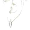 Pavé Hoop Diamond Earrings in 18k White Gold (1/2 ct. tw.)