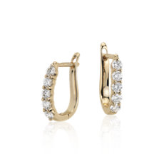 Diamond Hoop Earrings in 18k Yellow Gold (0.75 ct. tw.)