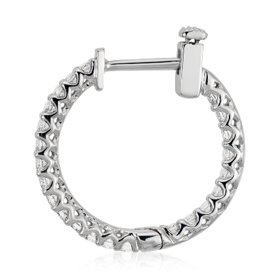 Side view of earring