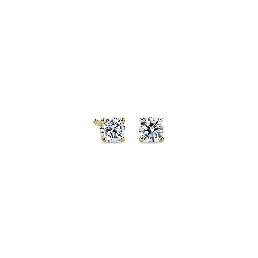 14k Yellow Gold Four-Claw Diamond Stud Earrings (0.46 ct. tw.)