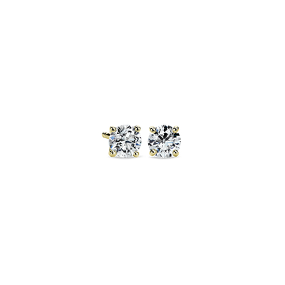 Diamond Stud Earrings in 14k Yellow Gold (1 ct. tw.) - personalized jewelry for Mother's Day