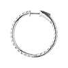 Eternity French Pavé Round Hoop Earrings in 14k White Gold (2 ct. tw.)