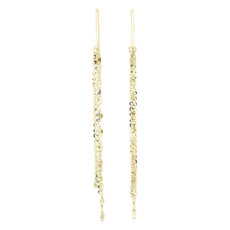 Fringe Drop Earrings in 14k Yellow Gold