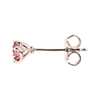 LIGHTBOX Lab-Grown Pink Round Diamond Solitaire Martini Stud Earrings in 14k Rose Gold (1/2 ct. tw.)