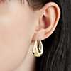 Large Oval Hoops in 14k Italian Yellow Gold