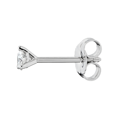 Martini Stud Earrings in 14K White Gold (1/4 ct. tw.)