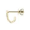 Petite Diamond Heart Huggie Hoop Earrings in 14k Yellow Gold (0.15 ct. tw.)