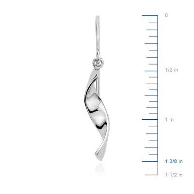 Side view of earring